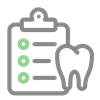 chart and tooth vector image